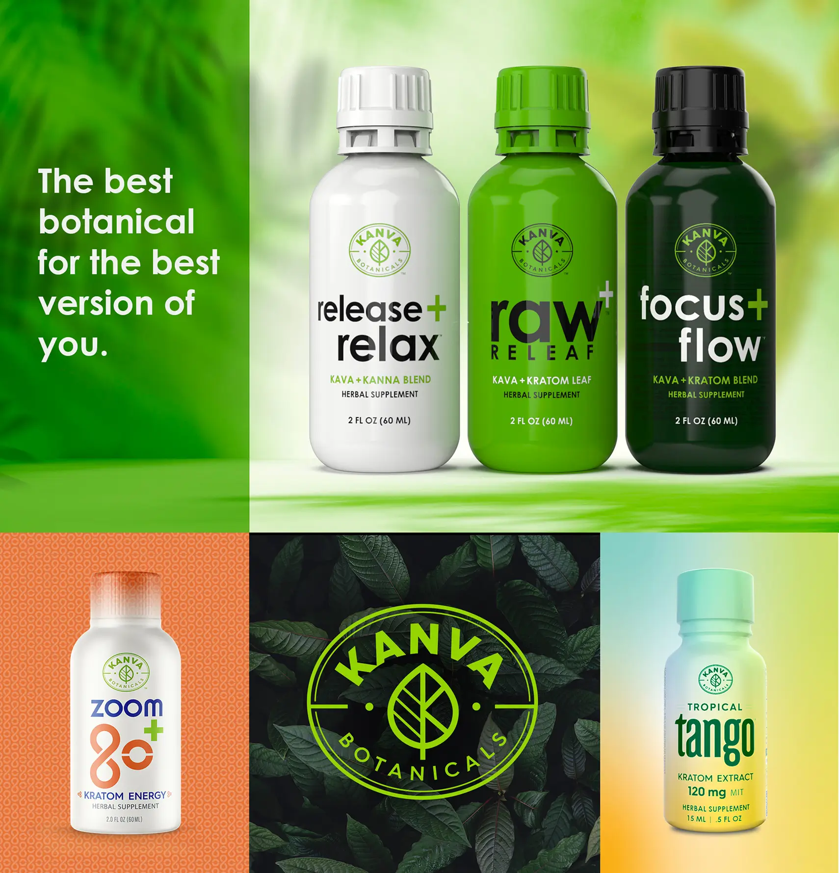 Kanva photo graphic - The best botanical for the best version of you.